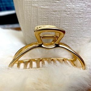 Gold Crescent Hair Clip